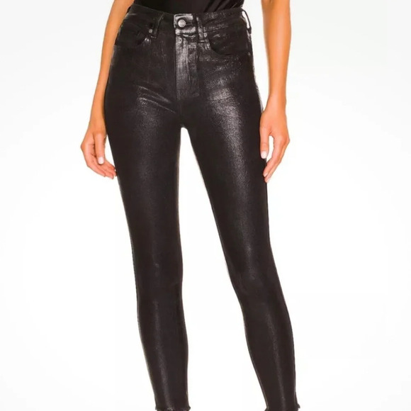 We the free skinny  black shinny jeans - Picture 1 of 2